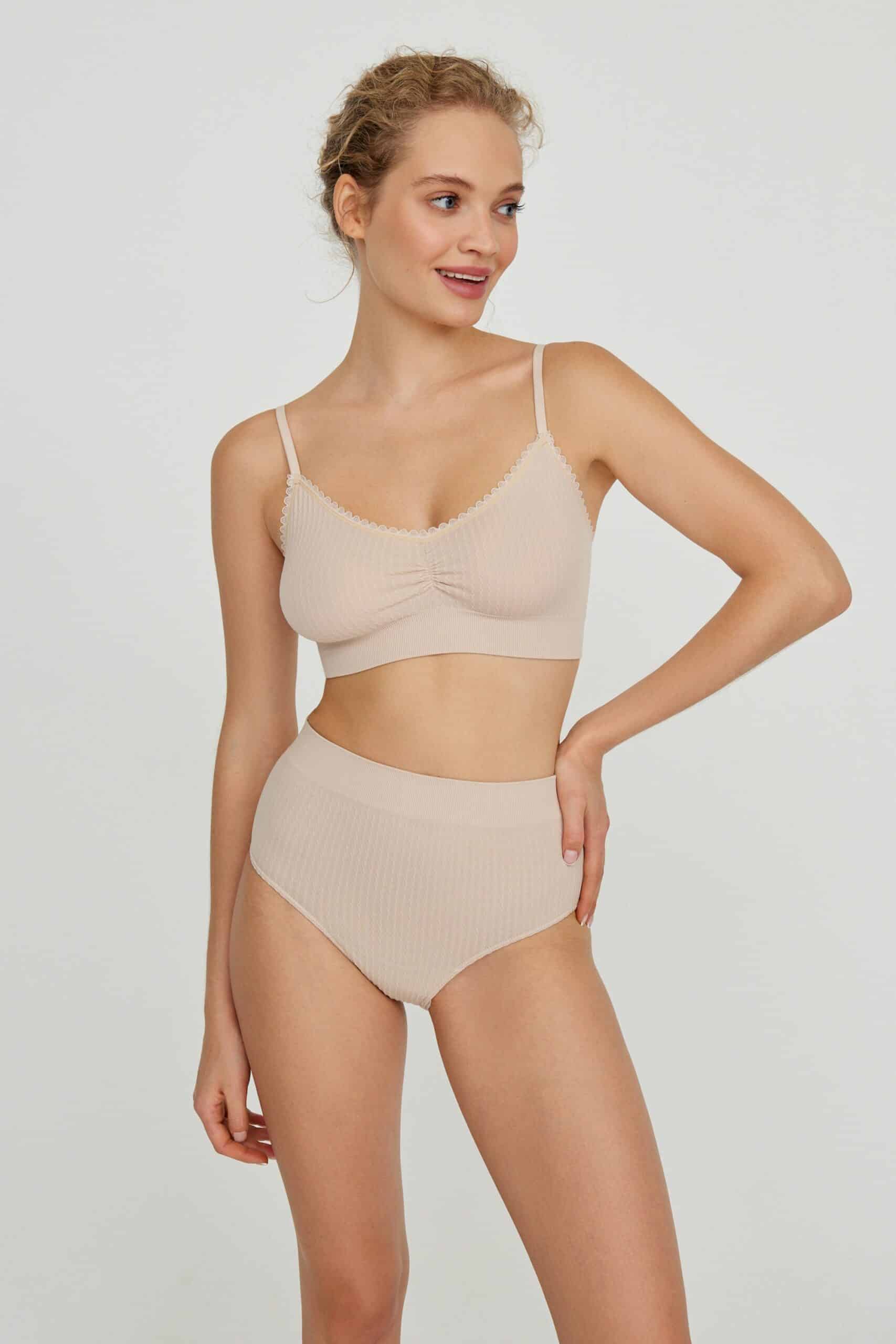High-rise textured knit slips – фото № 3