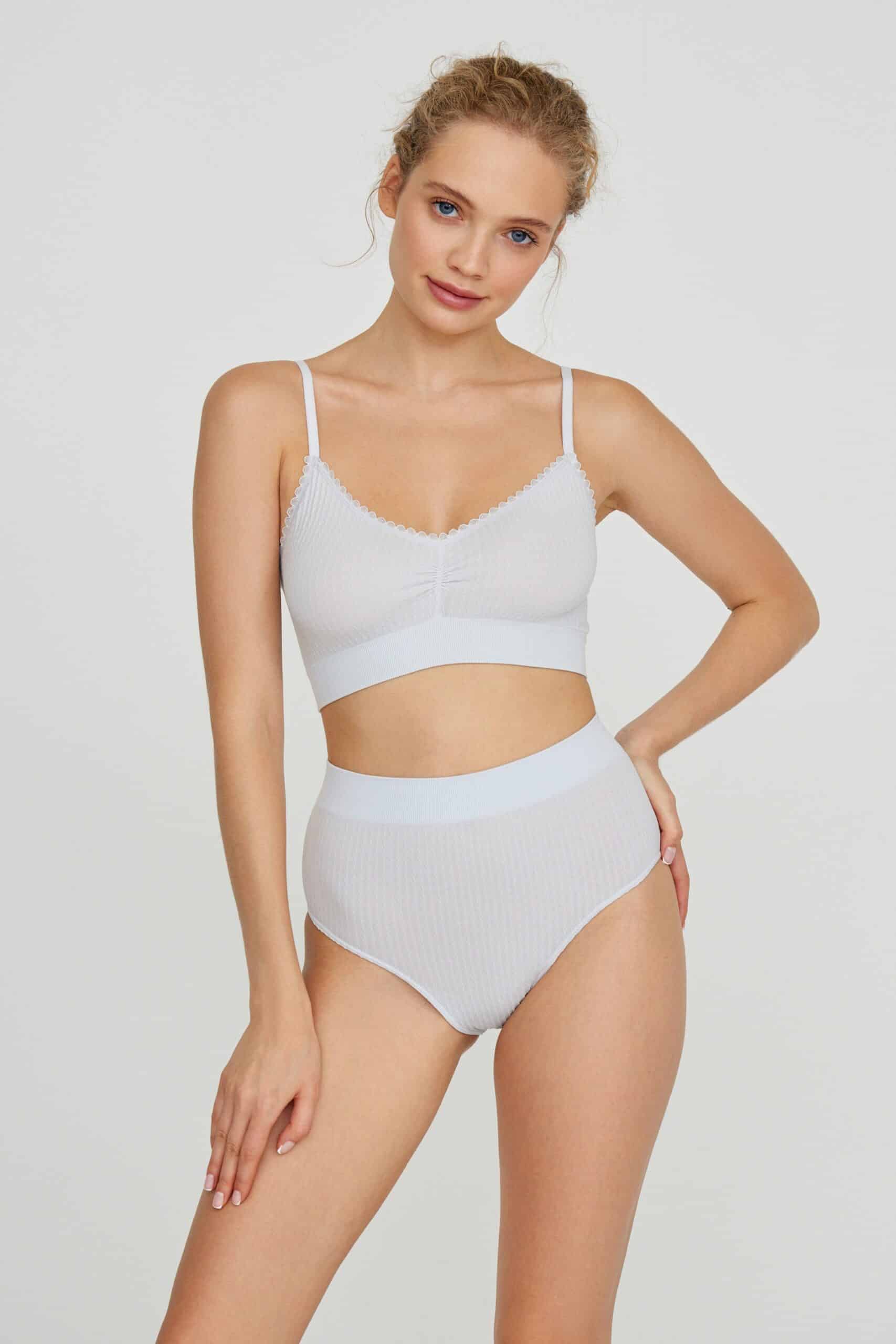 High-rise textured knit slips – фото № 2