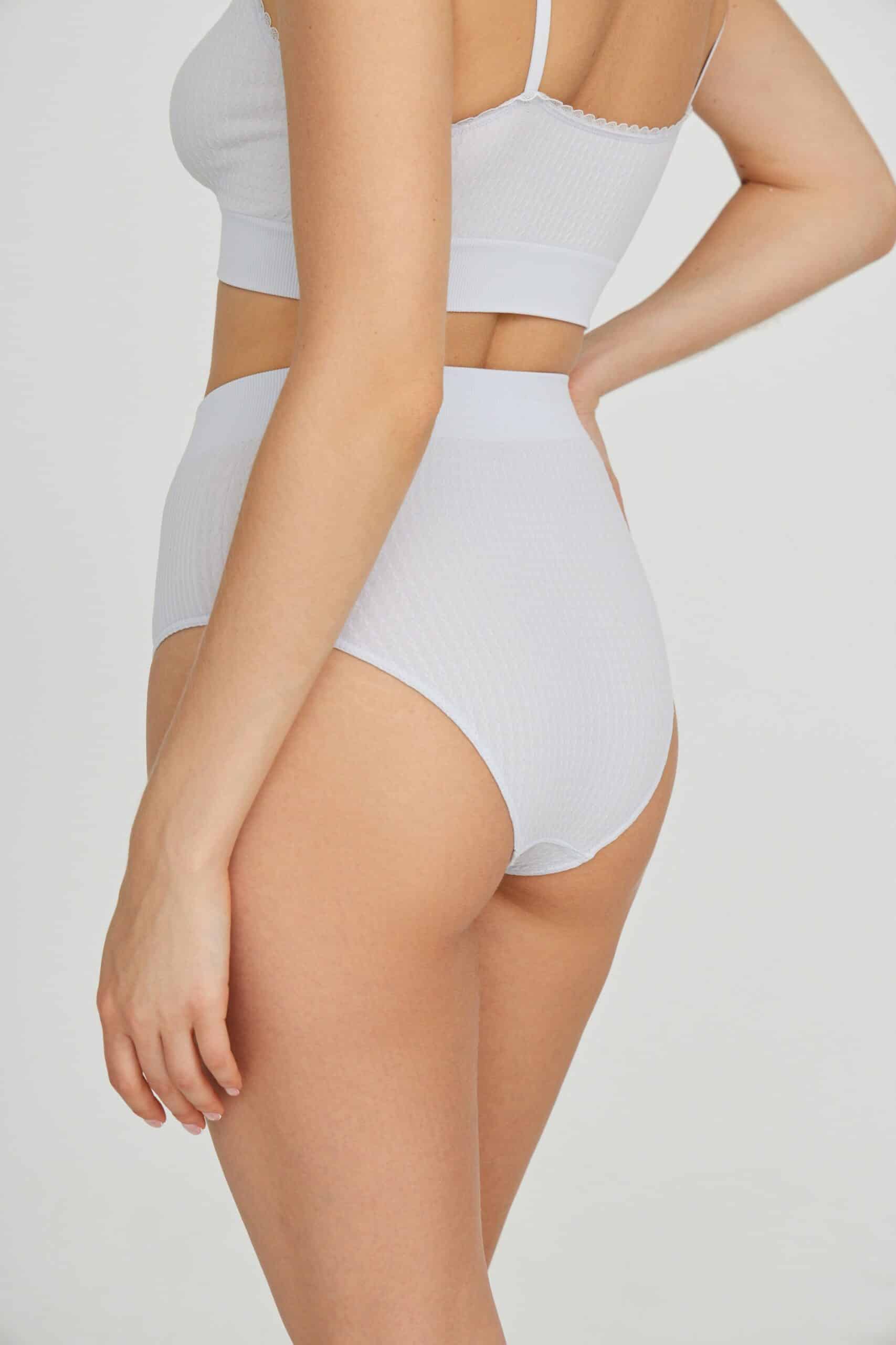 High-rise textured knit slips – фото № 4