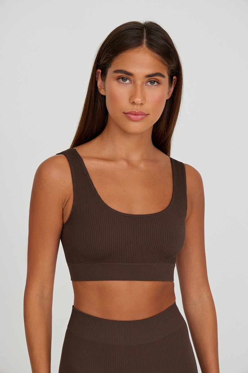 Wide strap ribbed top – xs/s