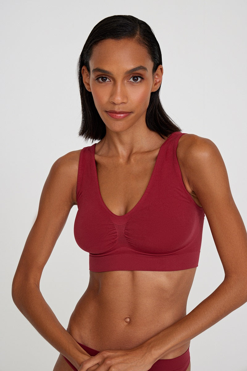 Push-up underwear top with wide straps – xs/s