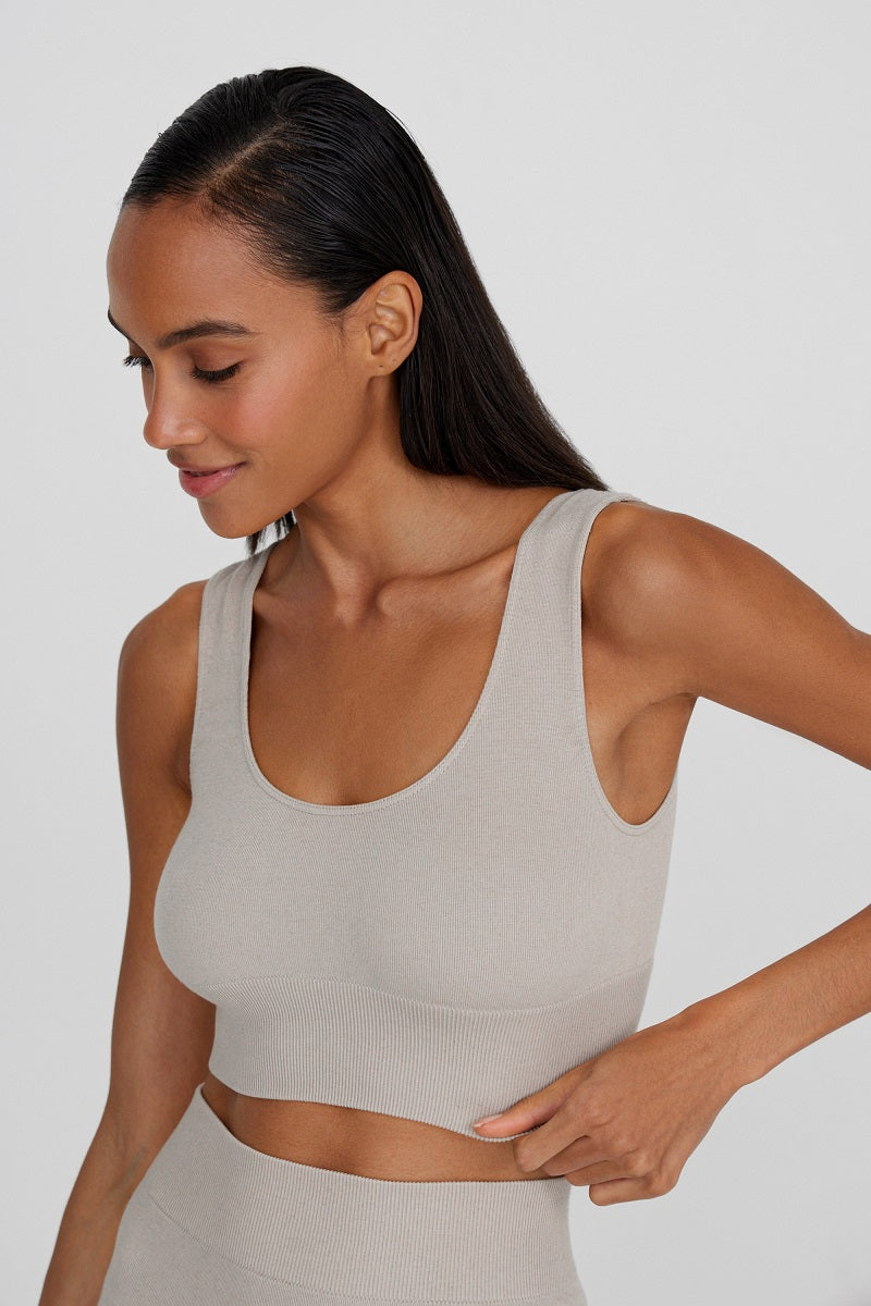 Wide-strap top with cashmere – xs/s