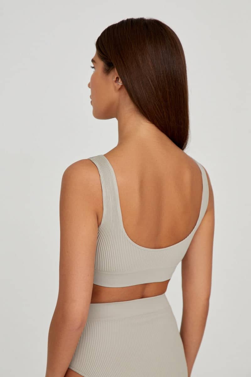 Wide-strap top set with high-rise briefs – фото № 4