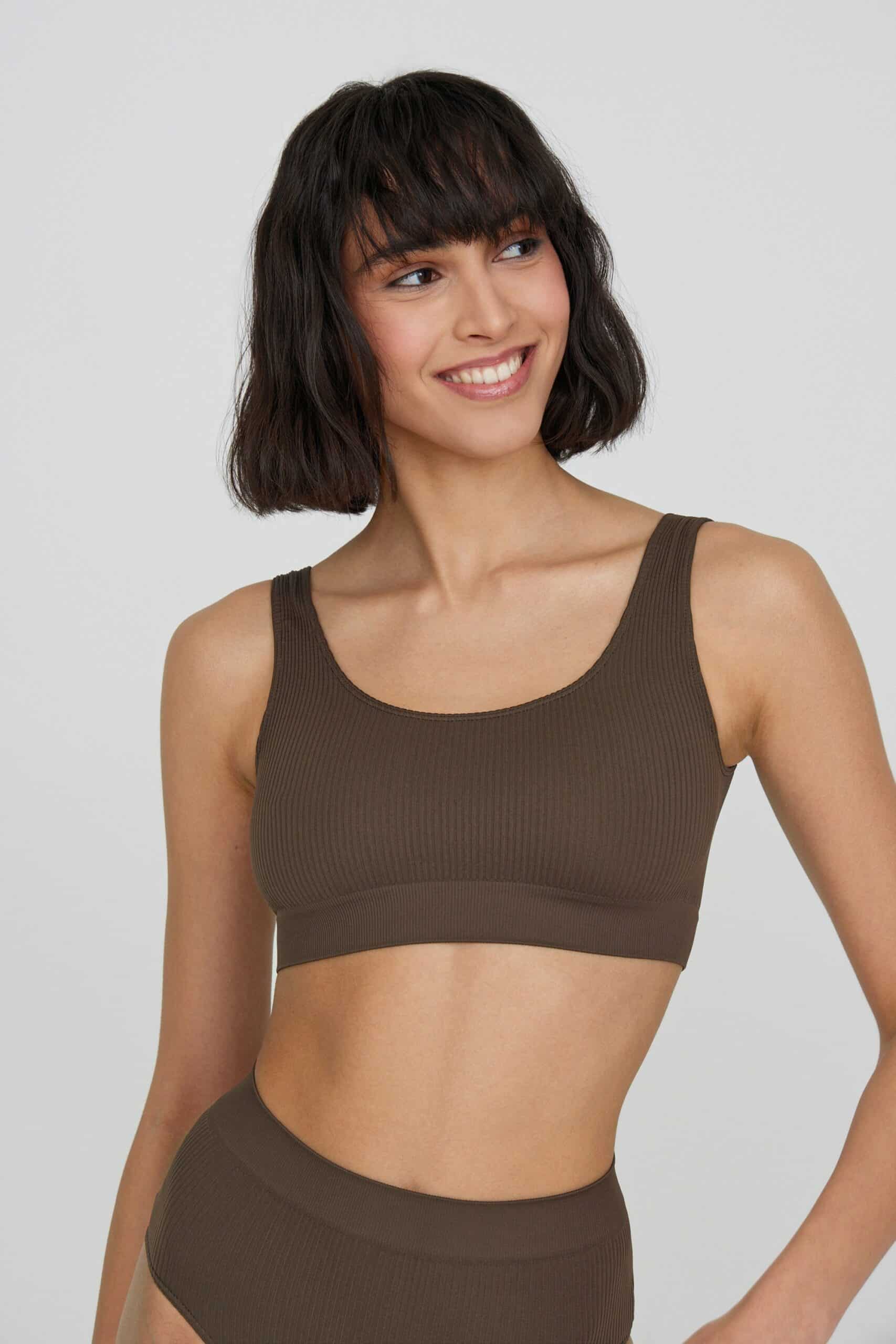 Wide-strap top set with high-rise briefs – фото № 2