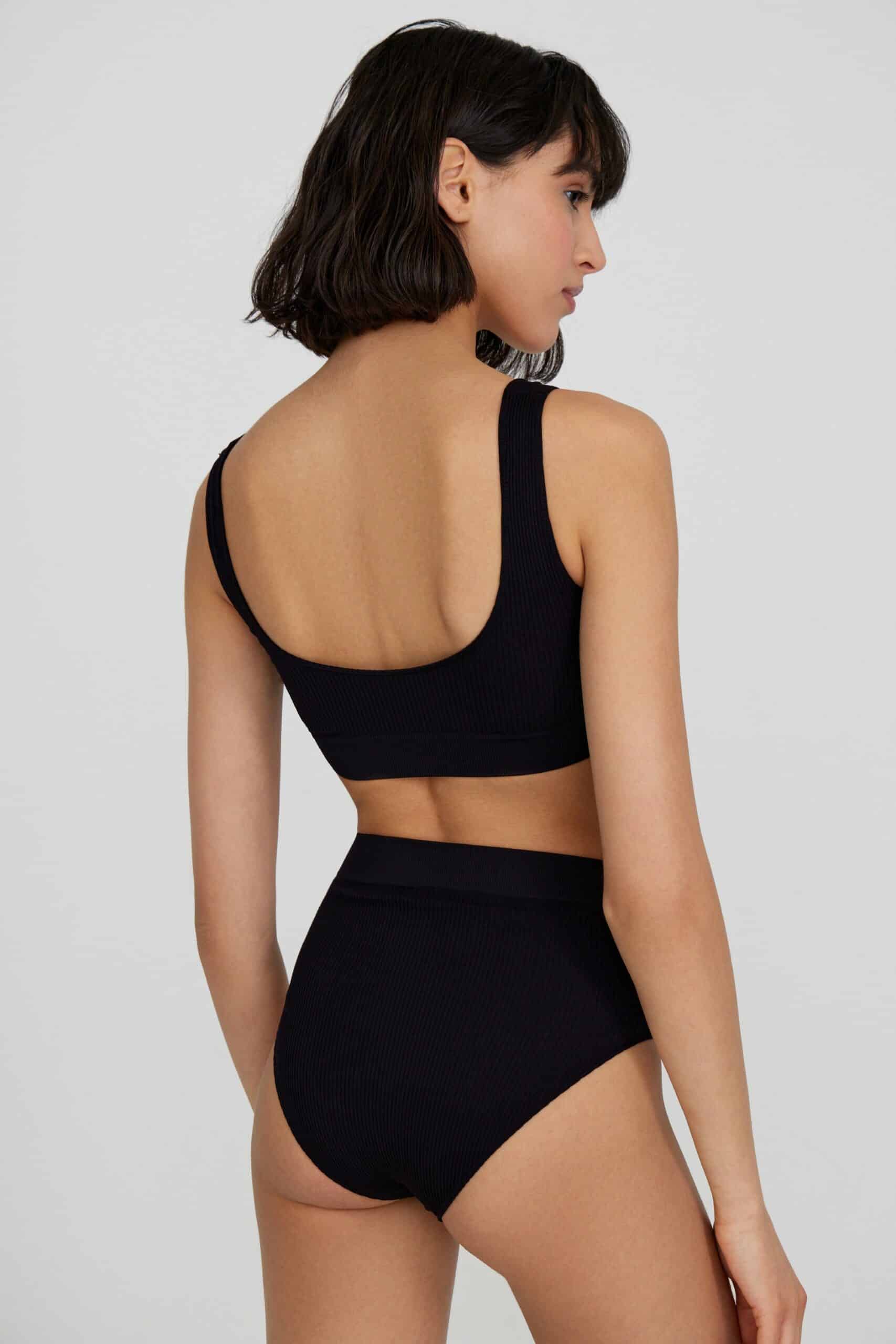 Wide-strap top set with high-rise briefs – фото № 5