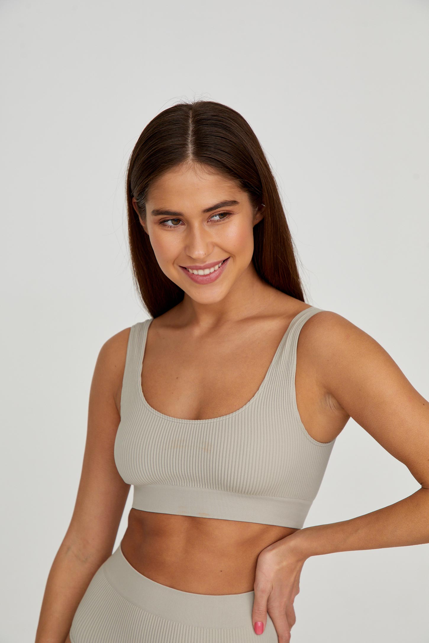 Wide-strap top set with high-rise briefs – фото № 2
