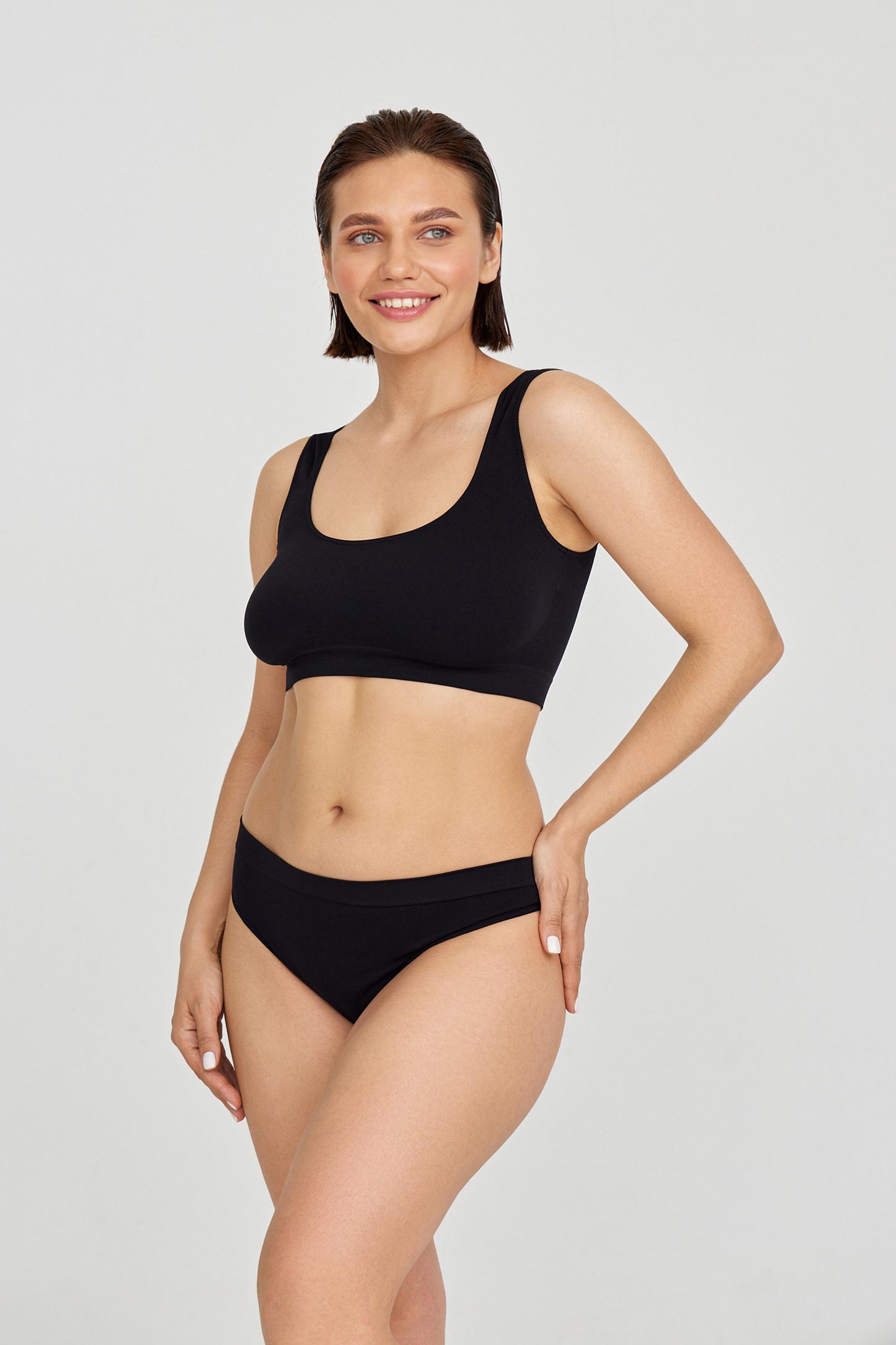 Wide strap underwear bra – фото № 2
