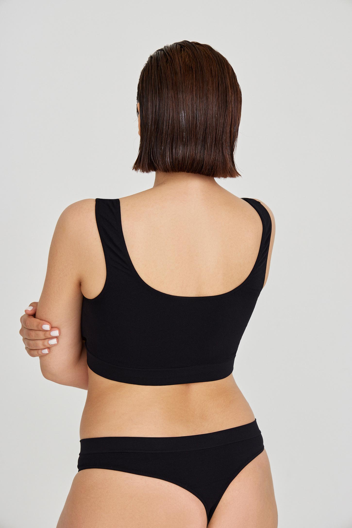 Wide strap underwear bra – фото № 5