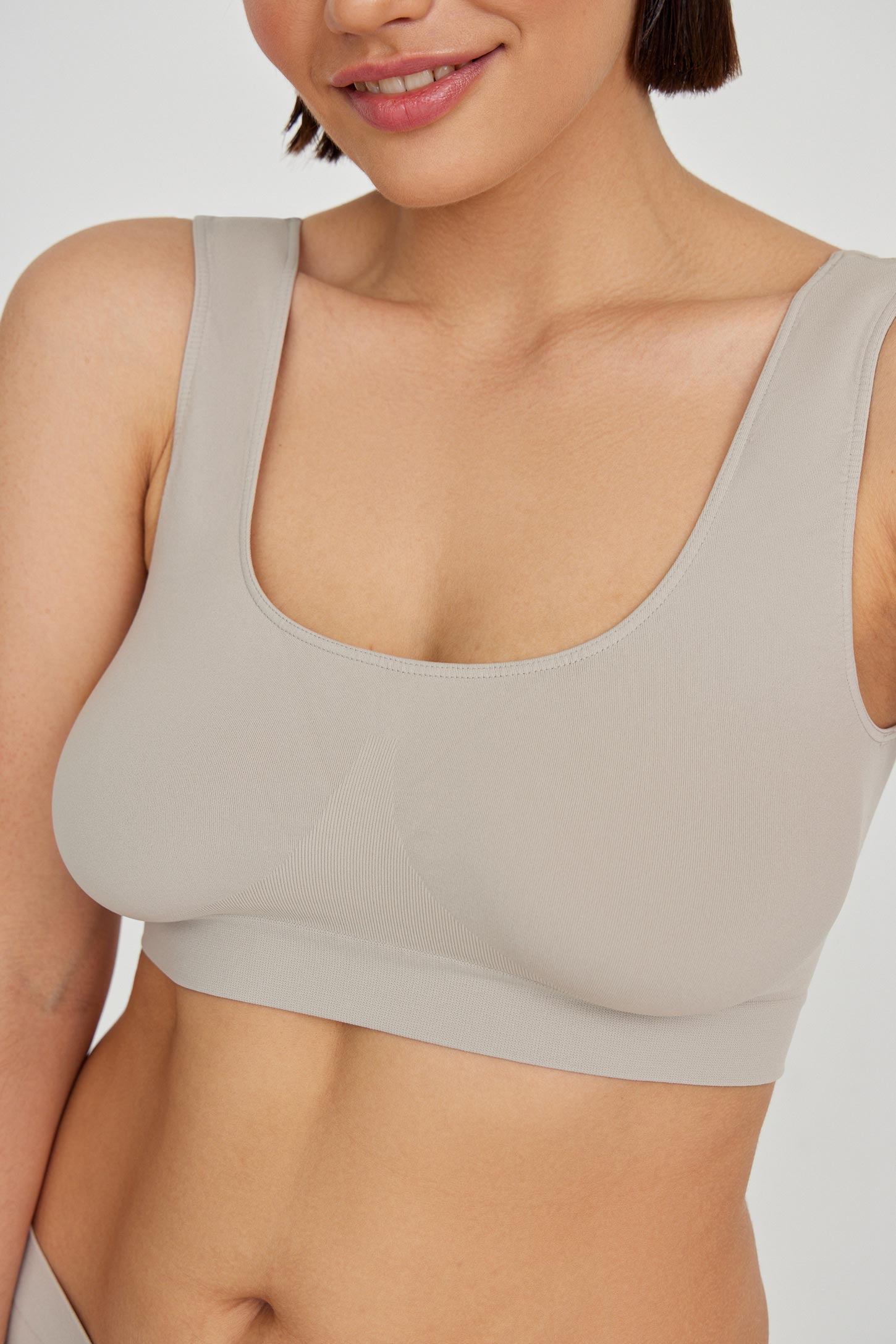 Wide strap underwear bra – фото № 4