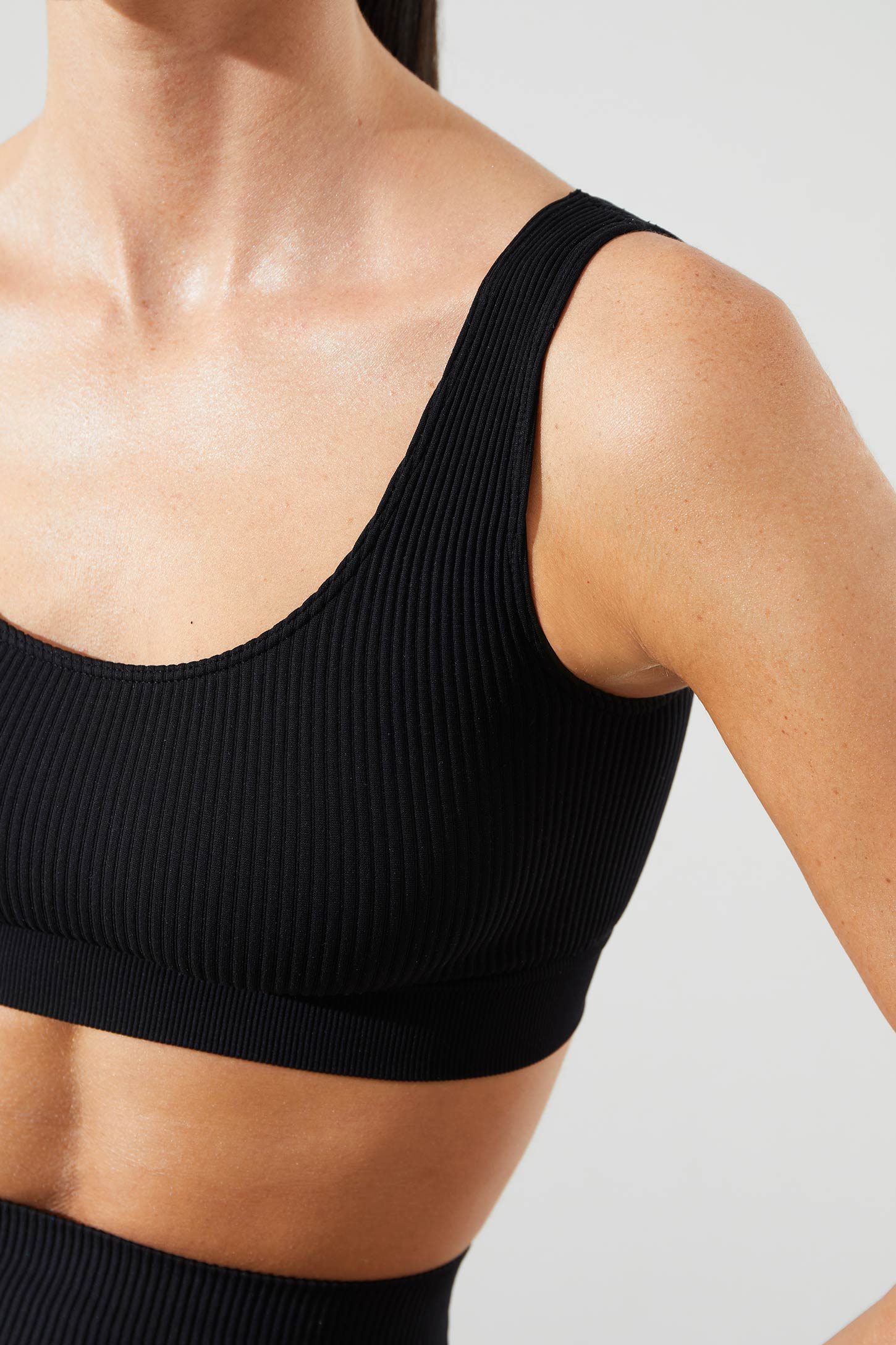 Wide strap ribbed top Basic – фото № 3