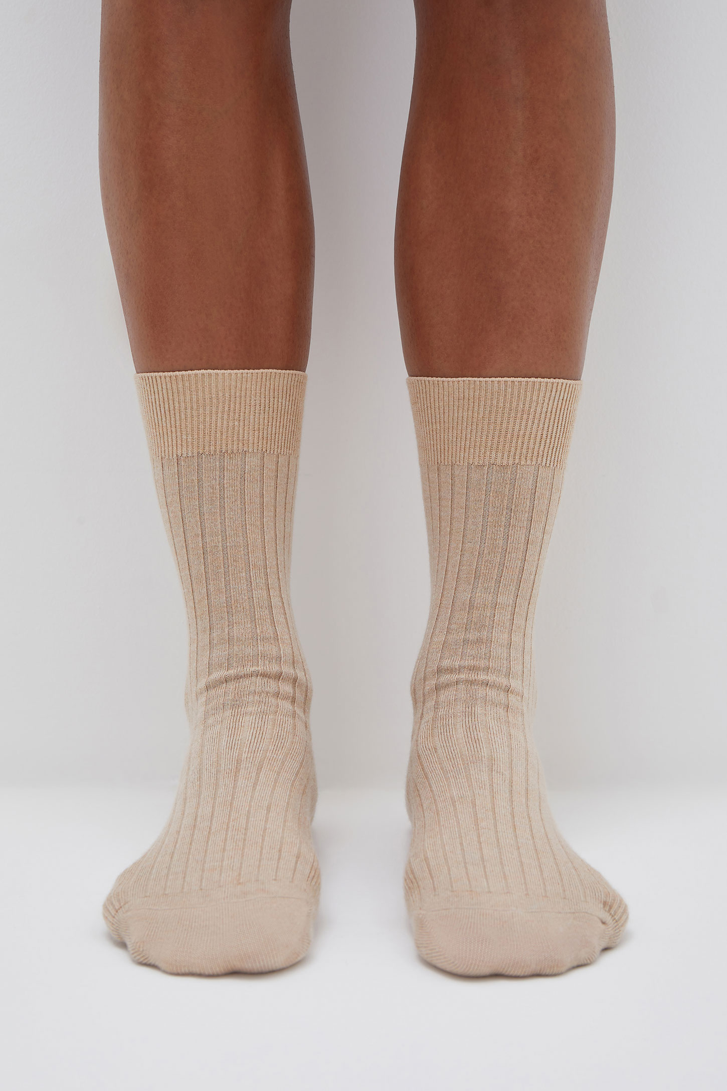 Ribbed wool socks – фото № 2