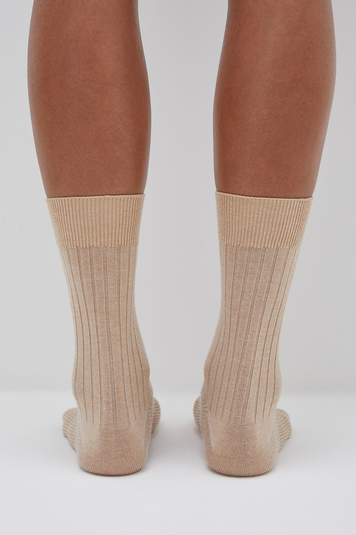 Ribbed wool socks – фото № 3