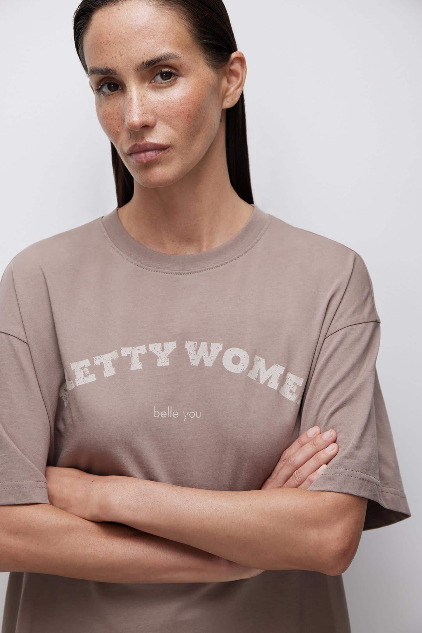 Printed oversized T-shirt PRETTY WOMEN – фото № 2