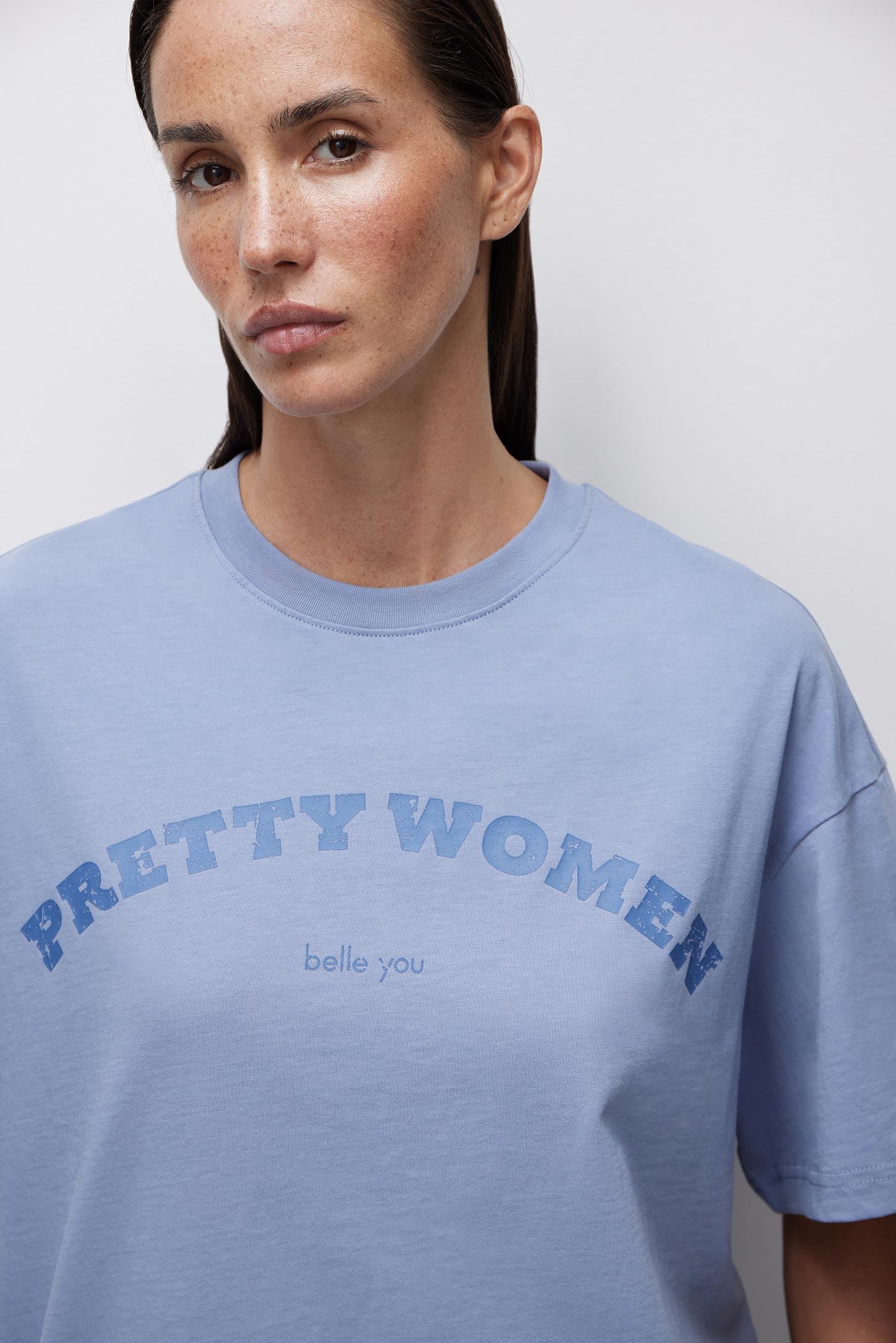 Oversized T-shirt with print PRETTY WOMAN – фото № 2