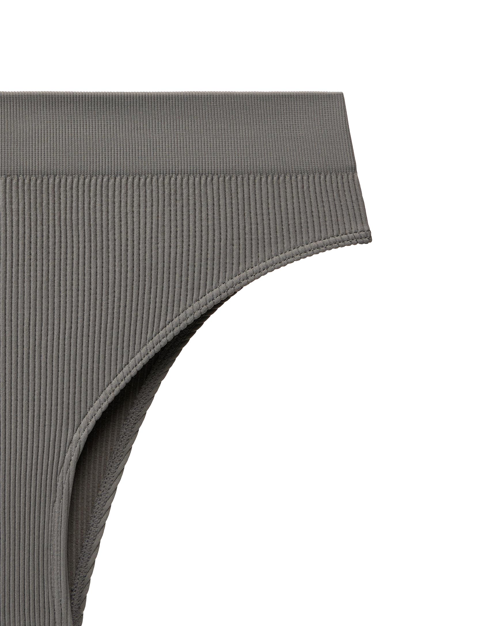 Hight-rise brazilian panties Ribbed Base – фото № 7