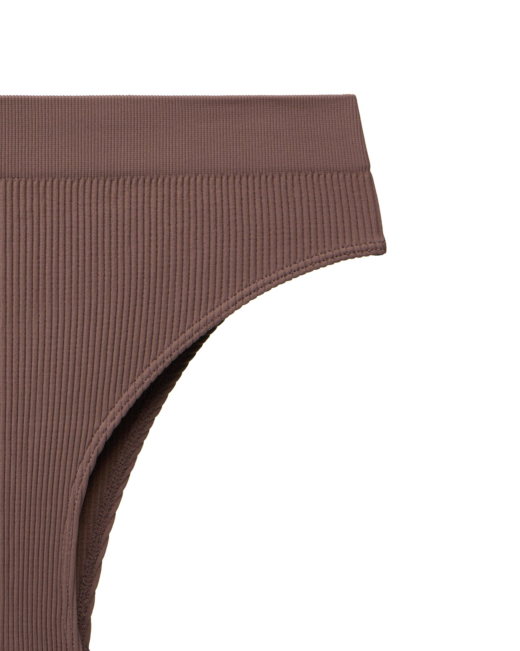 Hight-rise brazilian panties Ribbed Base – фото № 7