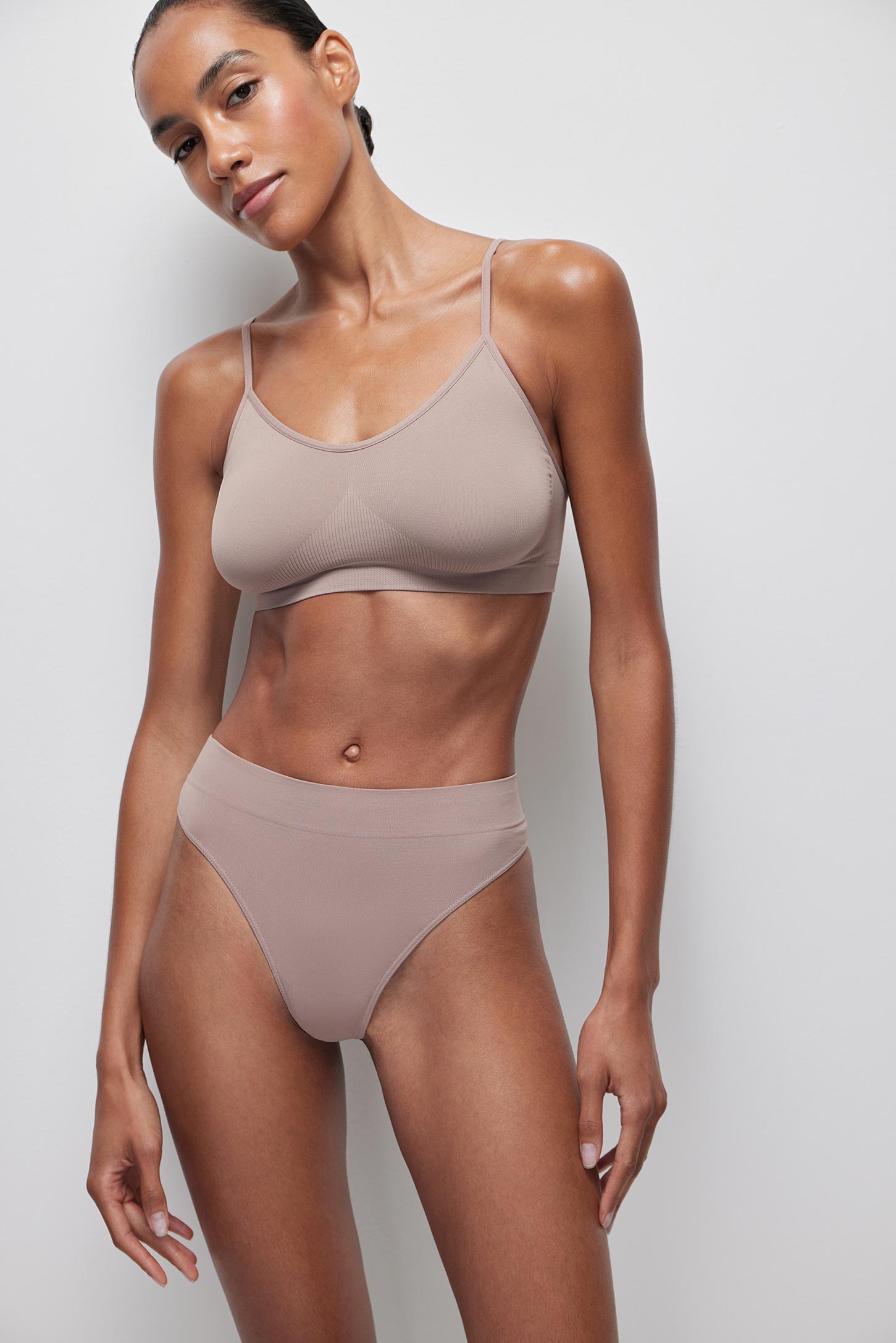 High-rise thong up to 4XL Base – фото № 3