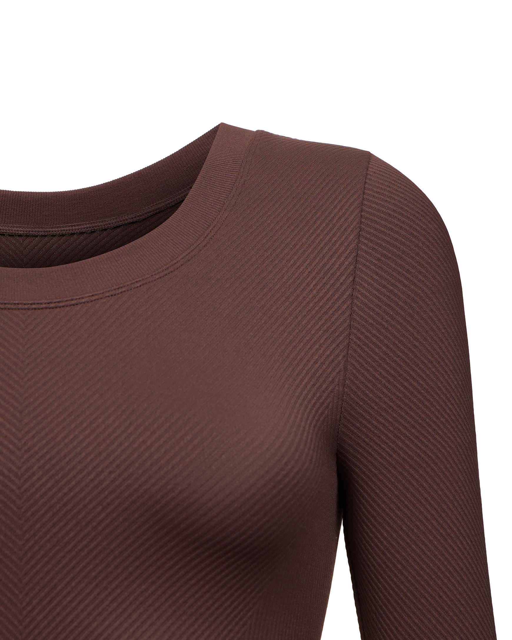 Longsleeve shortened into a diagonal hem – фото № 6