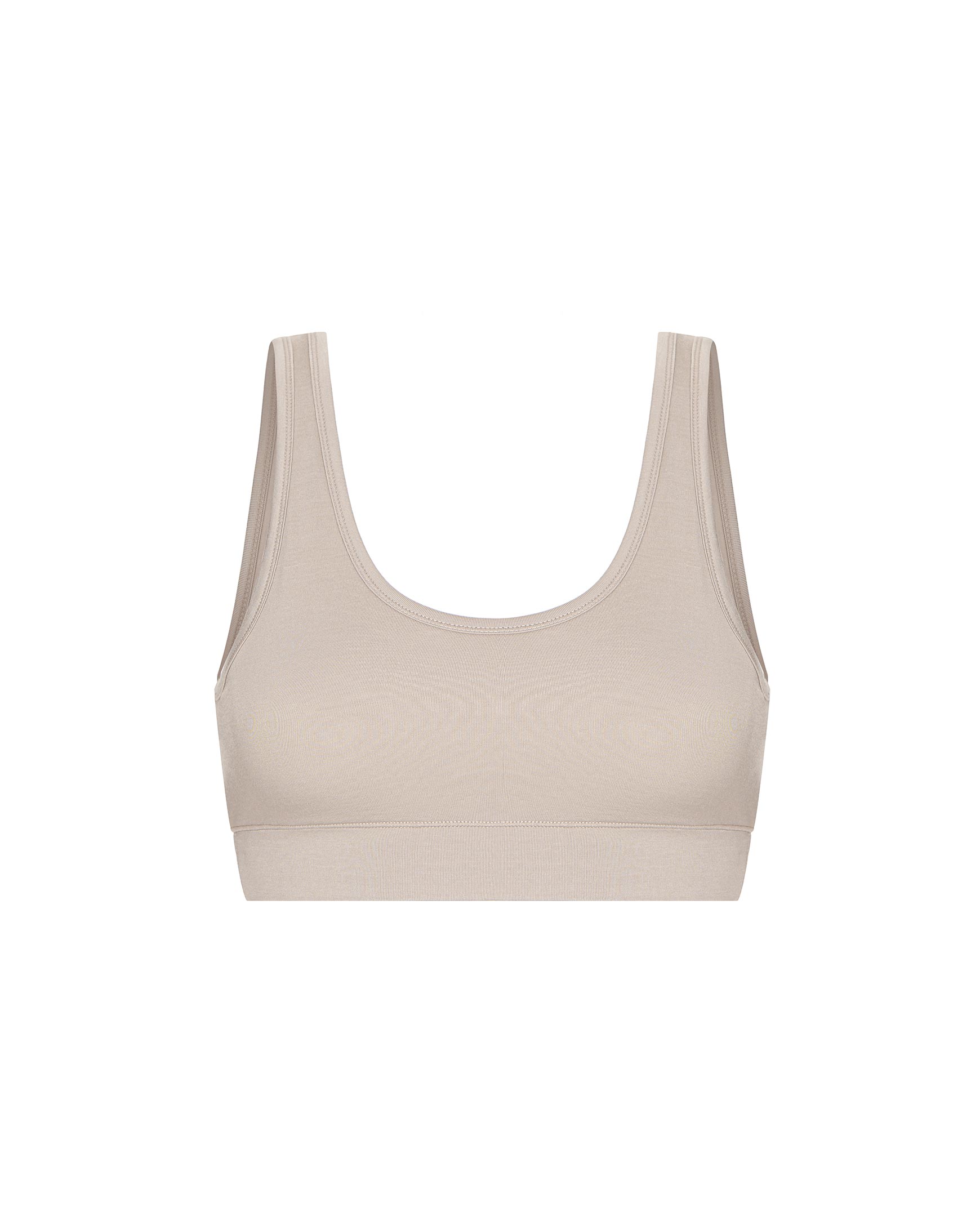 Bamboo wide-strap bra top Bamboo nude – фото № 5