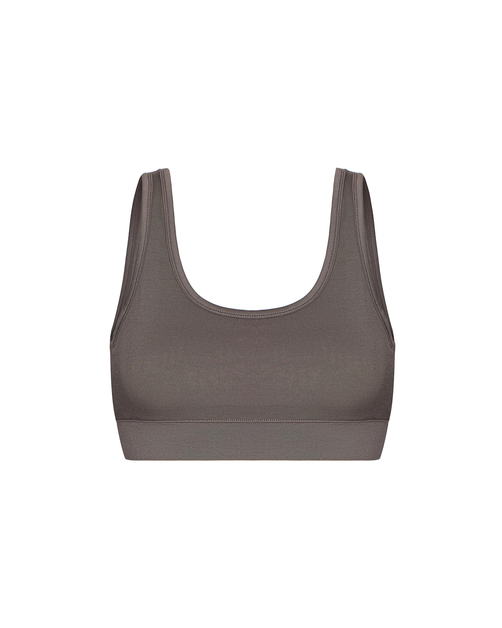 Bamboo wide-strap bra top Bamboo nude – фото № 5
