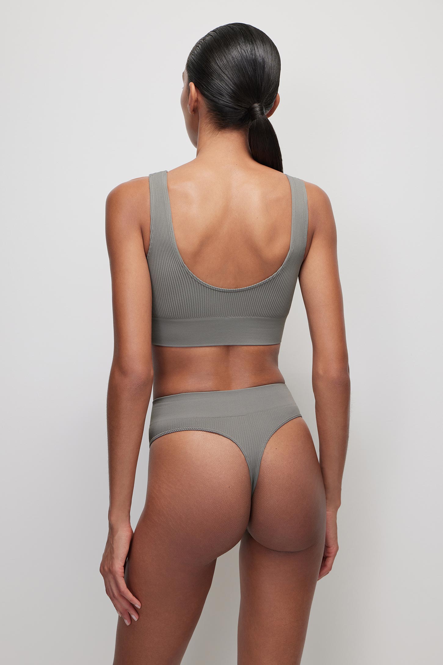 Top with wide ribbed straps Ribbed Base – фото № 4