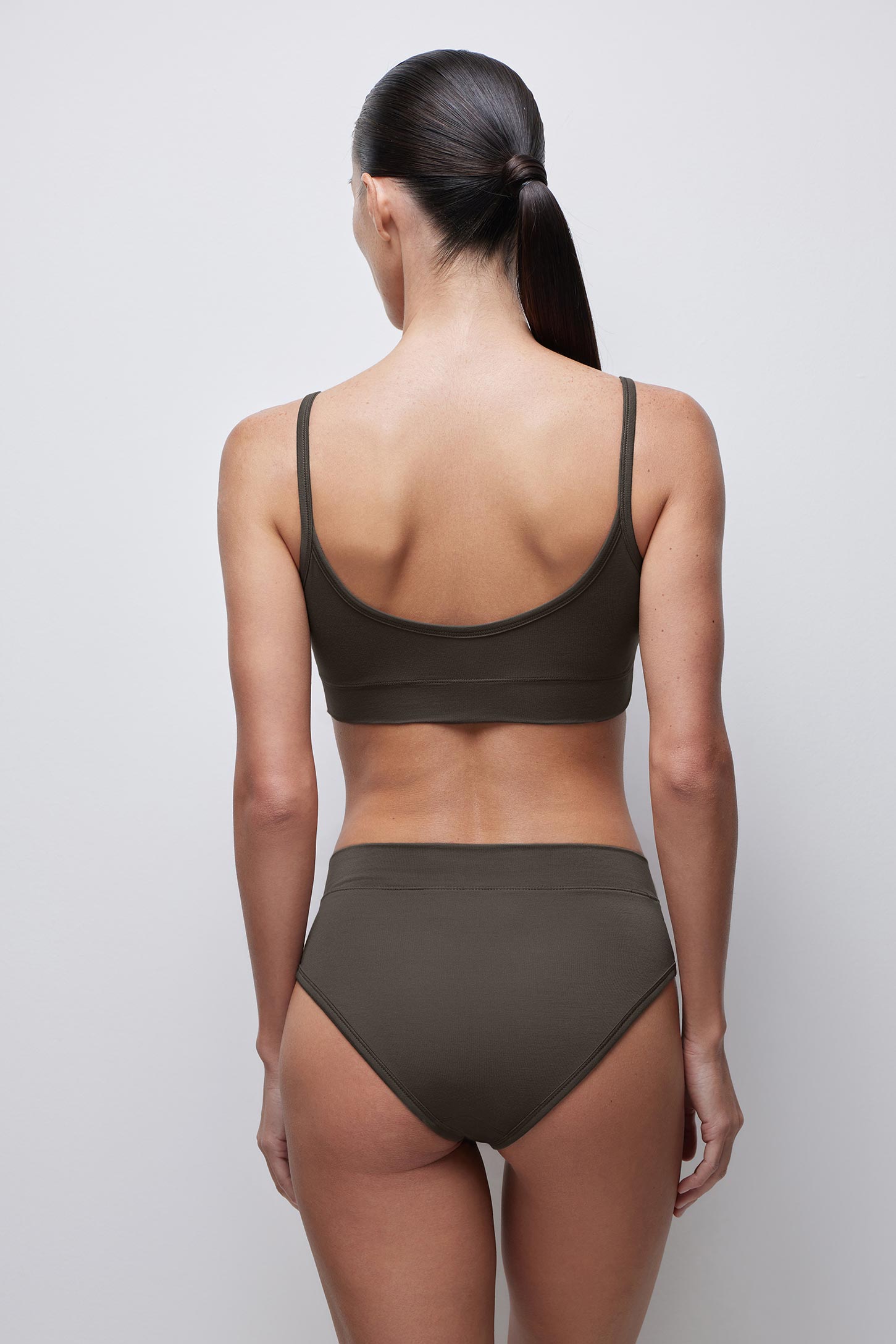 Bamboo strappy bra top Bamboo nude – фото № 4