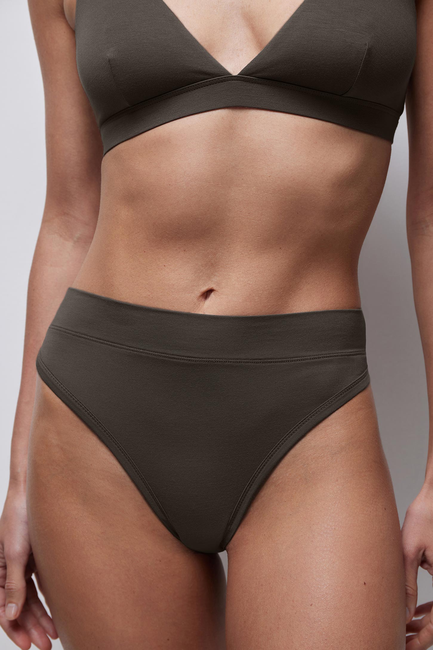 High-rise thong briefs Bamboo nude – фото № 2