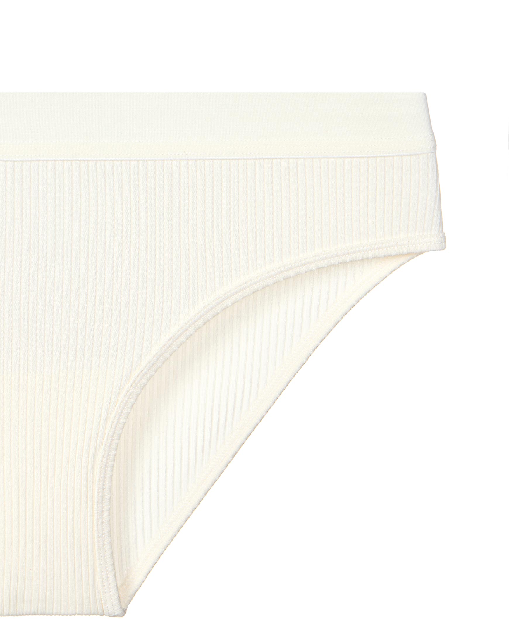 Mid-rise cotton ribbed briefs Ribbed cotton – фото № 6