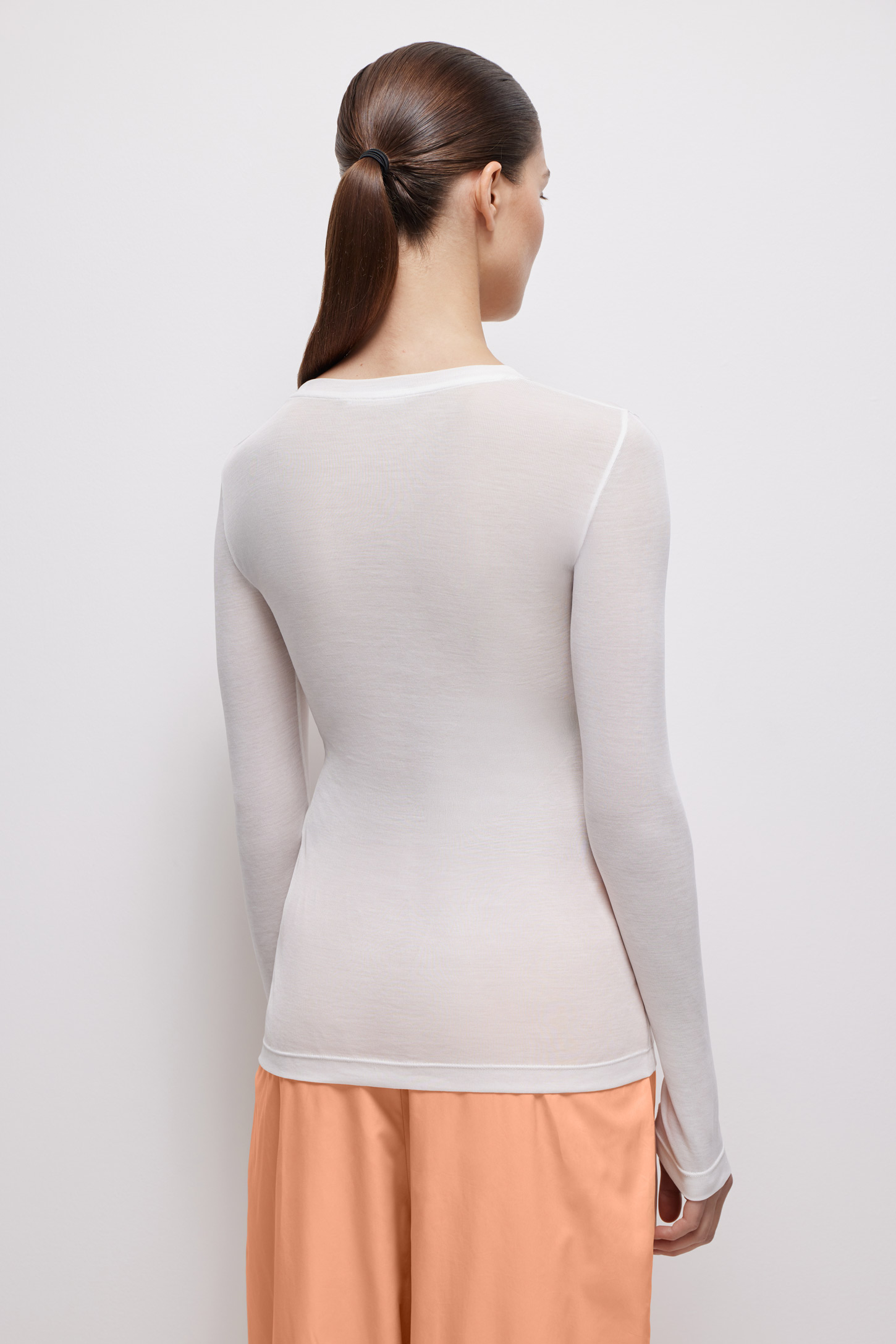 Long sleeve fitted silhouette Basic – фото № 5