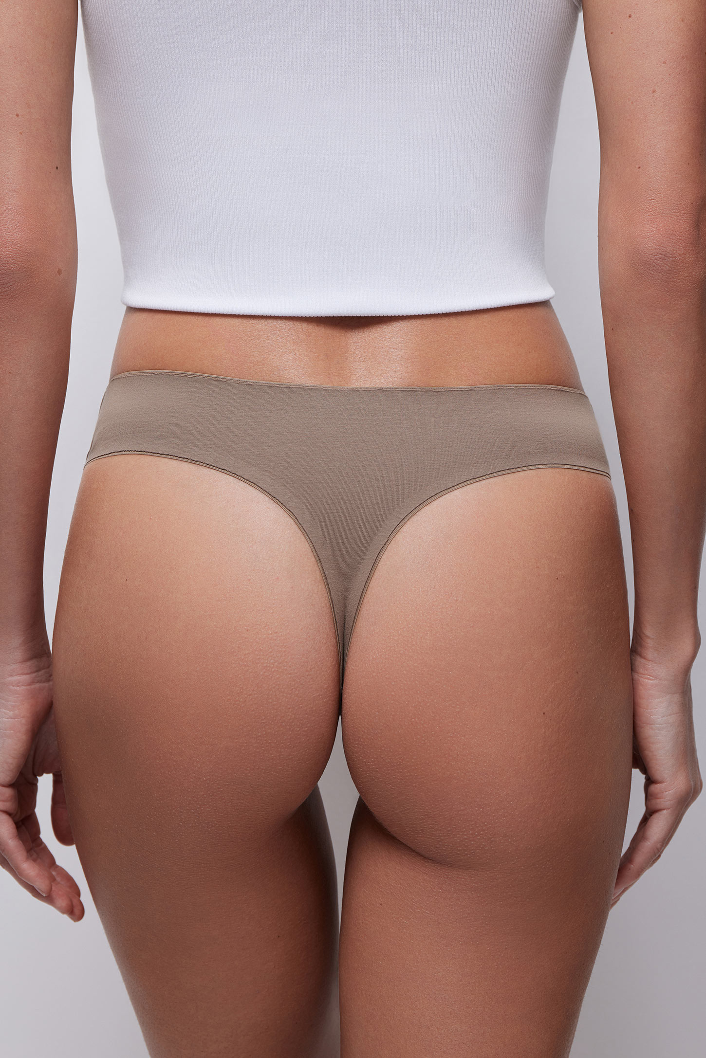 Mid-rise thong briefs set – фото № 4