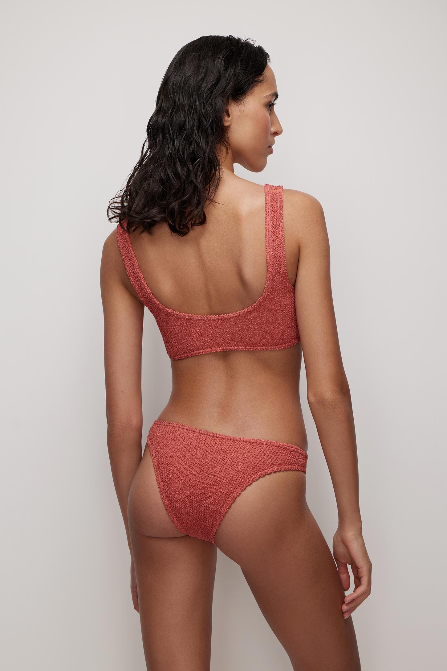 Seamless Bathing Briefs-Brazilian High Rise Tropical – фото № 3
