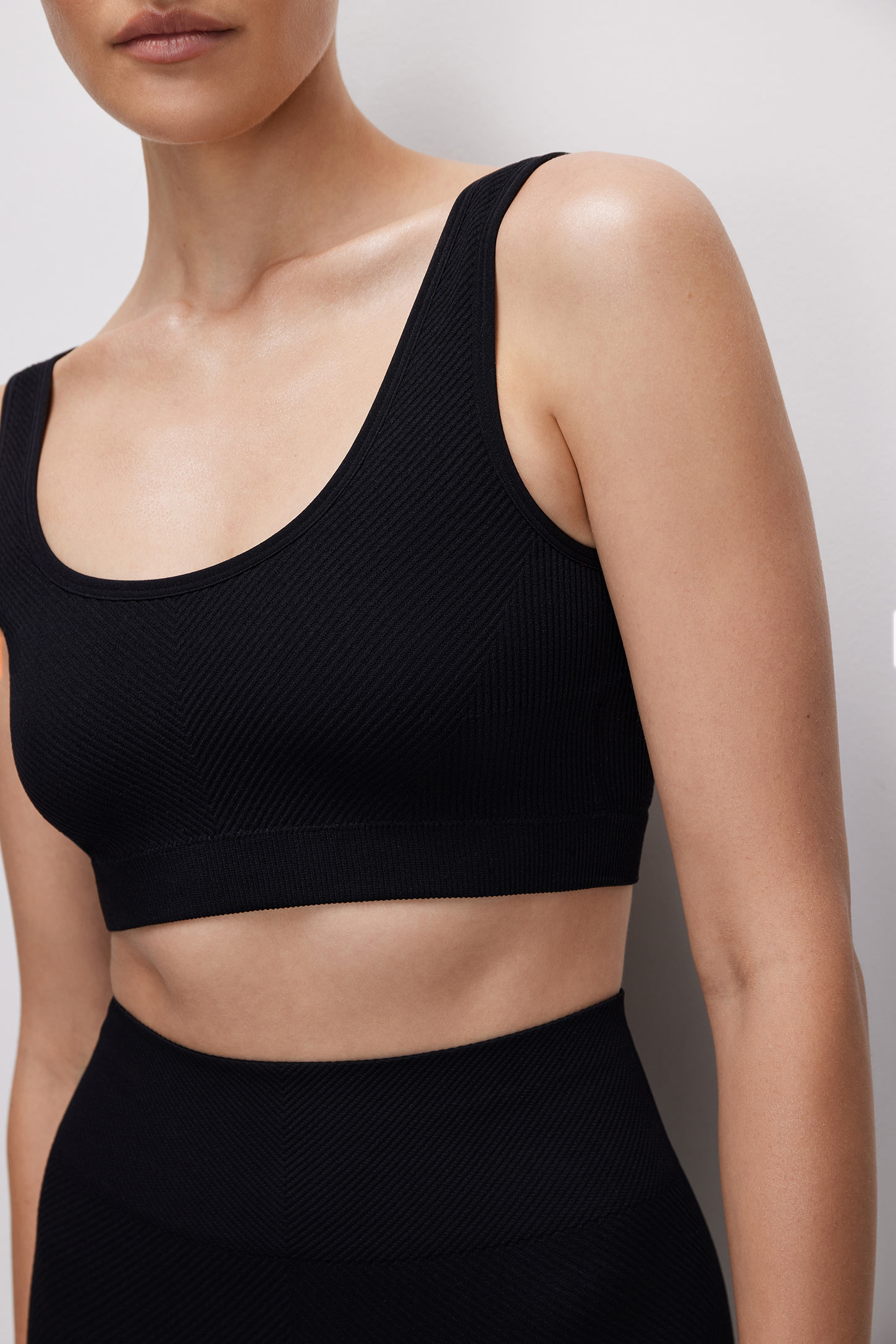 Diagonal ribbed top Seamless Fit – фото № 3
