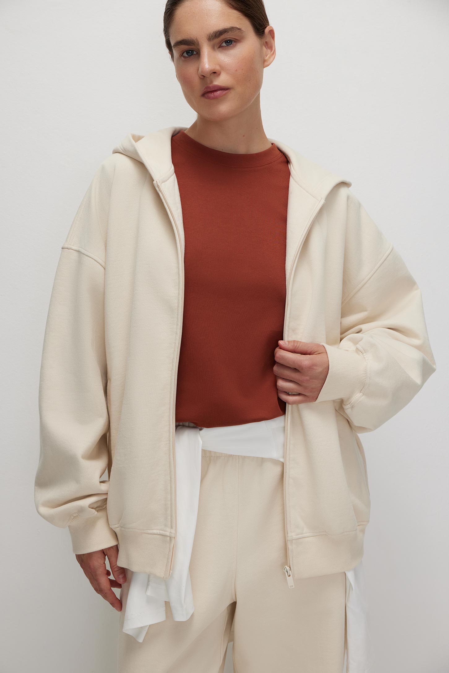 Zip hooded sweatshirt Cotton Dream – фото № 2
