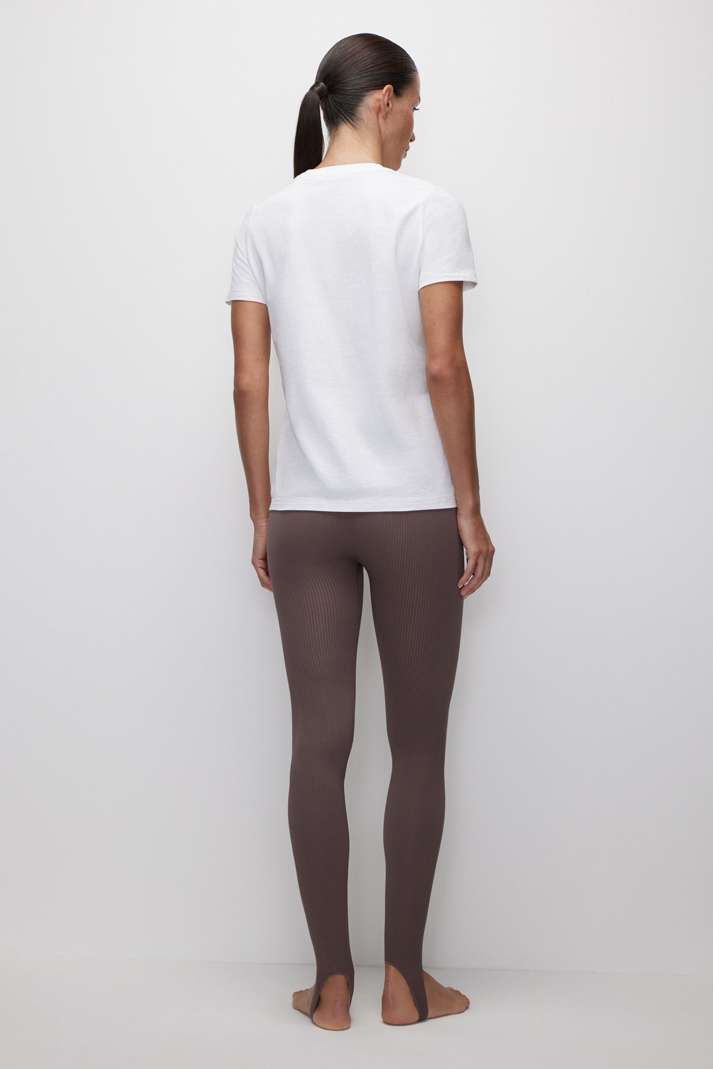 Leggings with ribbed bamboo straps Base – фото № 5
