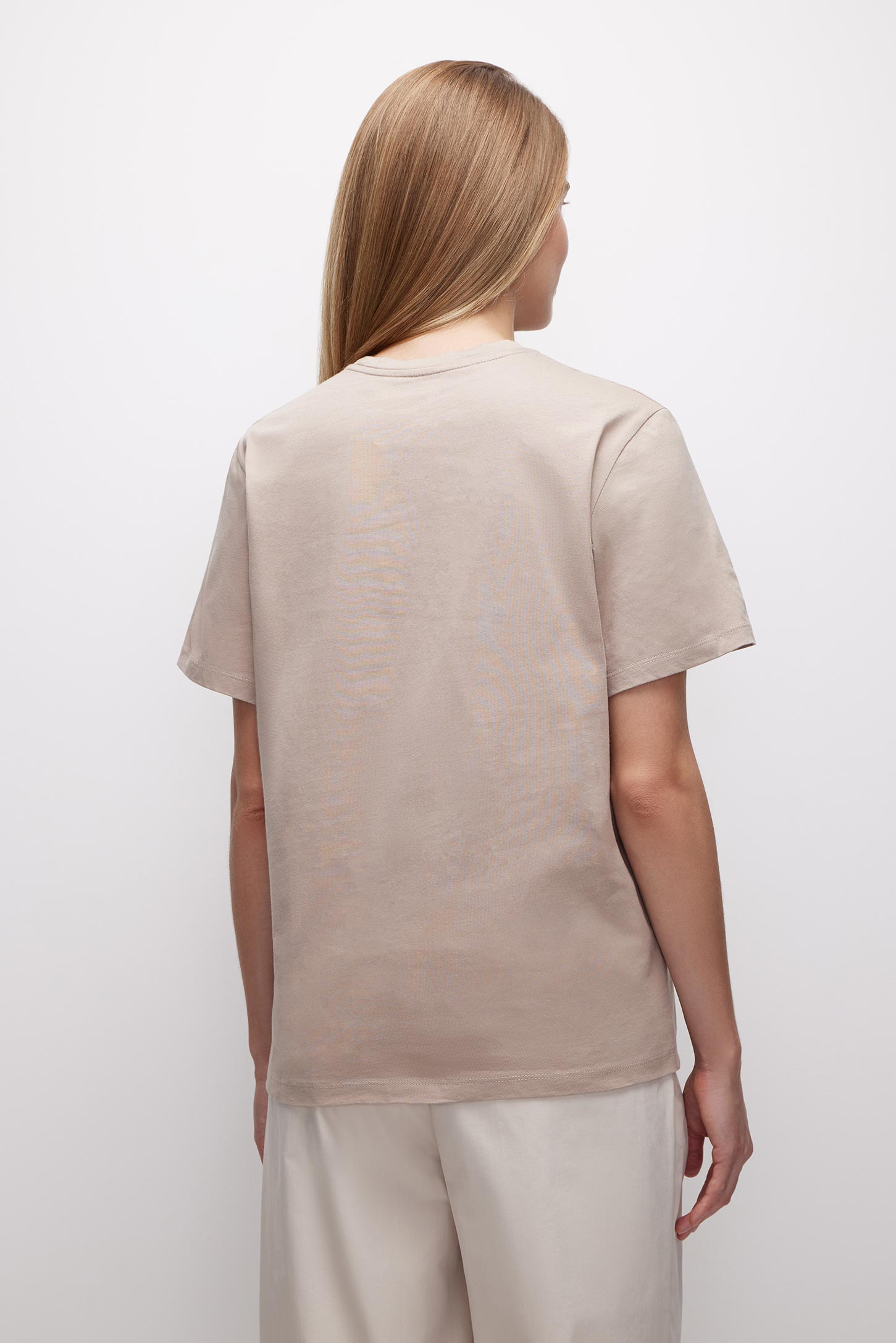 T-shirt with a loose silhouette Basic – фото № 4
