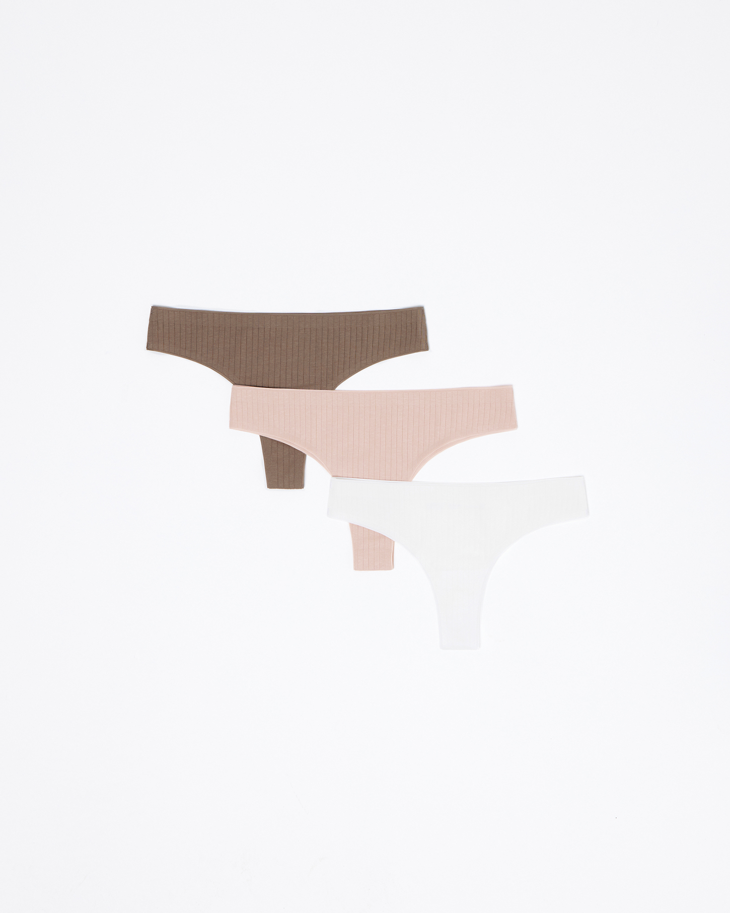Set No.2 Mid-rise thong briefs Core - s
