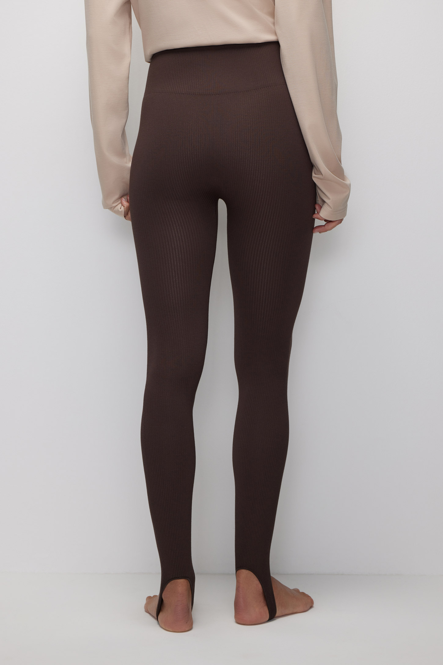 Leggings with ribbed bamboo straps Base – фото № 6