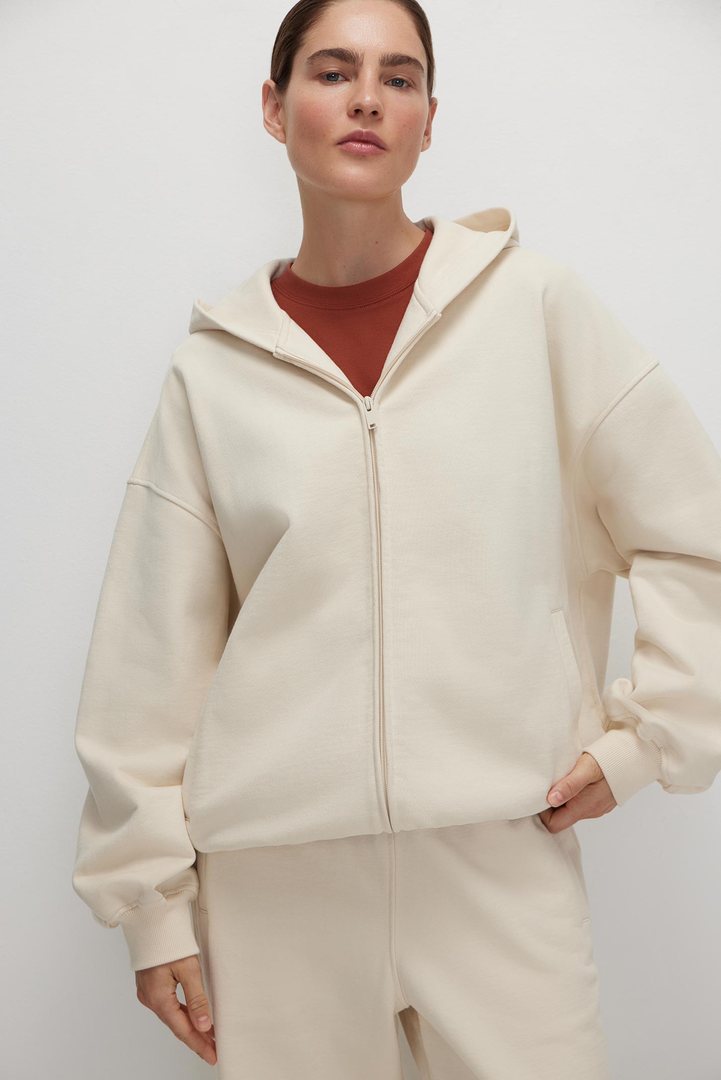 Zip hooded sweatshirt Cotton Dream