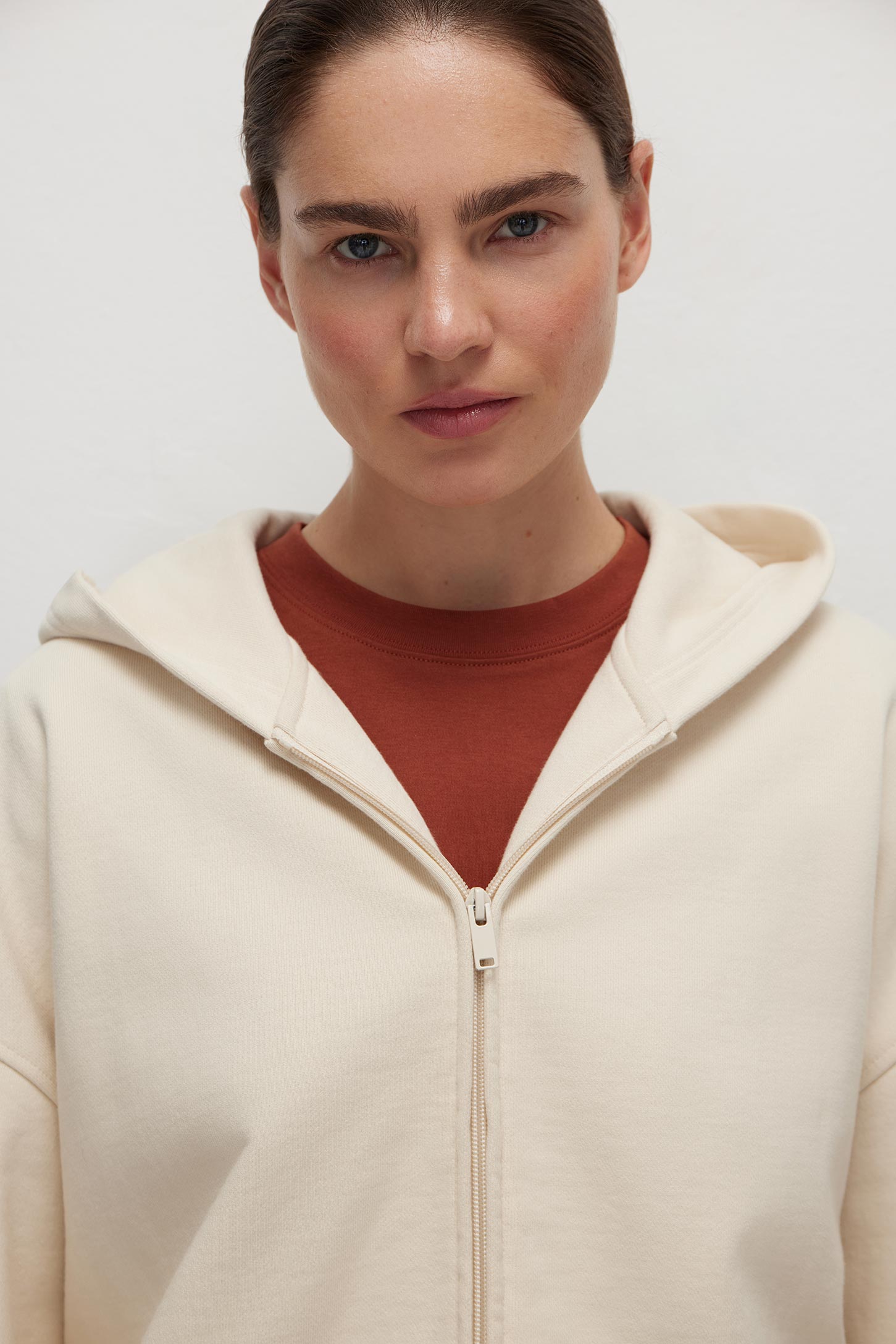 Zip hooded sweatshirt Cotton Dream – фото № 4